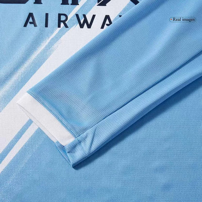 Manchester City Home Long Sleeve Soccer Jersey 2025/26