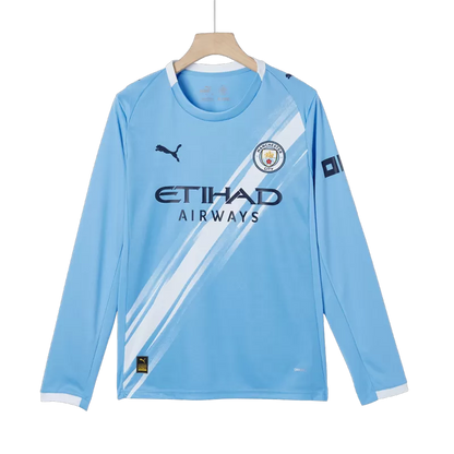 Manchester City Home Long Sleeve Soccer Jersey 2025/26
