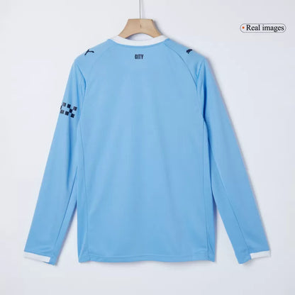 Manchester City Home Long Sleeve Soccer Jersey 2025/26