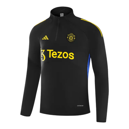 Manchester United 1/4 Zip Training Kit (Jacket+Pants) 2025/26 - Black