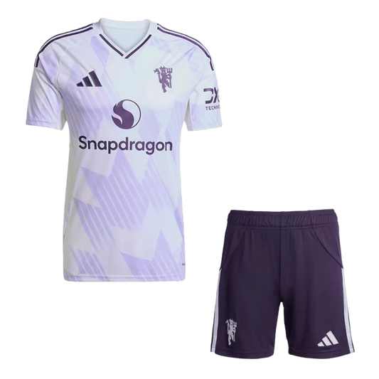 Manchester United Away Soccer Jersey Kit(Jersey+Shorts) 2025/26
