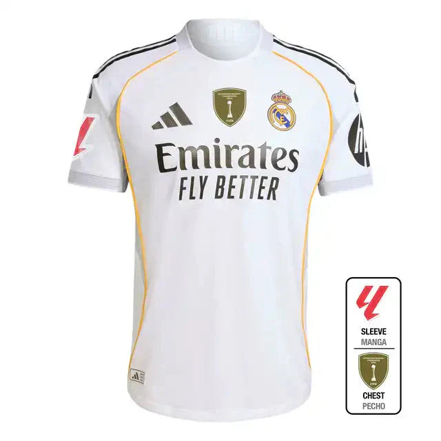 Player Version Real Madrid Home Soccer Jersey 2025/26 Top Soccer Jerseys Store
