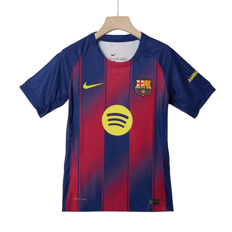 Player Version Barcelona Lewandowski #9 Home 2025/26 Soccer Jersey -  UCL
