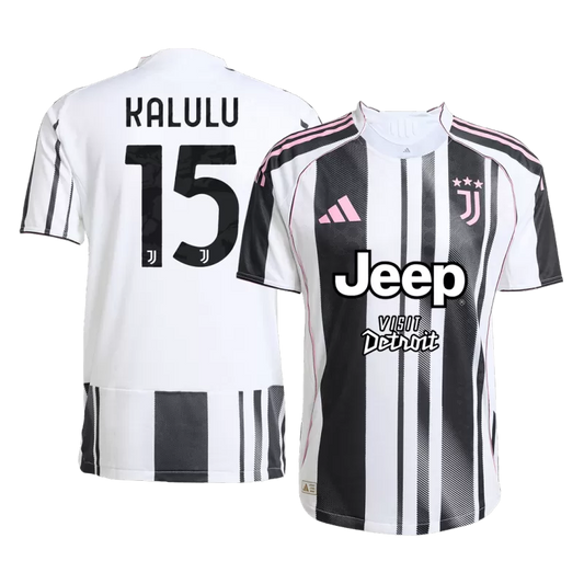 Player Version KALULU #15 Juventus Home Soccer Jersey 2025/26