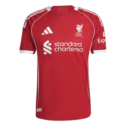 Player Version Liverpool Home Soccer Jersey 2025/26