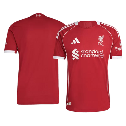 Player Version Liverpool Home Soccer Jersey 2025/26