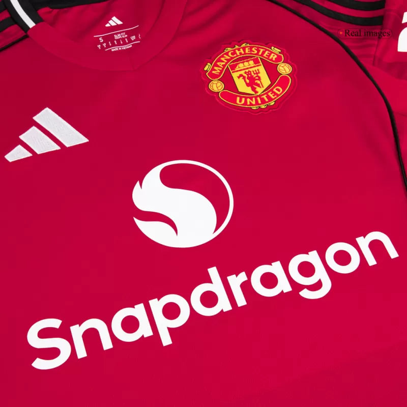 Manchester United Home Soccer Jersey Kit(Jersey+Shorts+Socks) 2025/26