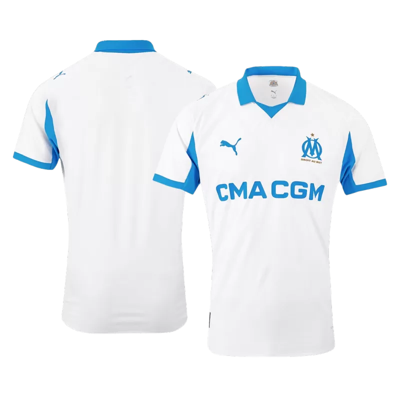 Player Version Marseille Home Soccer Jersey 2025/26