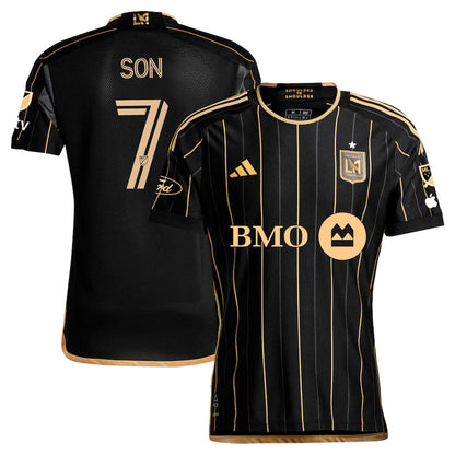 Fan Version Men's LAFC #7 Son Heung-Min Black Home 2024 topsoccerjerseys.com