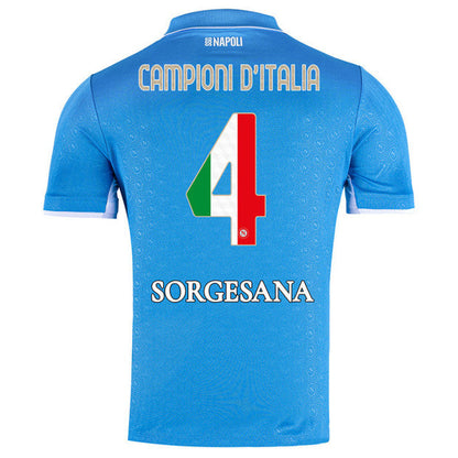 Player Verison SSC Napoli 2024/25 Campioni d’Italia Home Match Shirt Go Game Wear