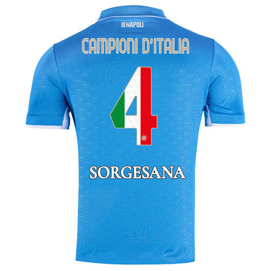 Player Verison SSC Napoli 2024/25 Campioni d’Italia Home Match Shirt Go Game Wear