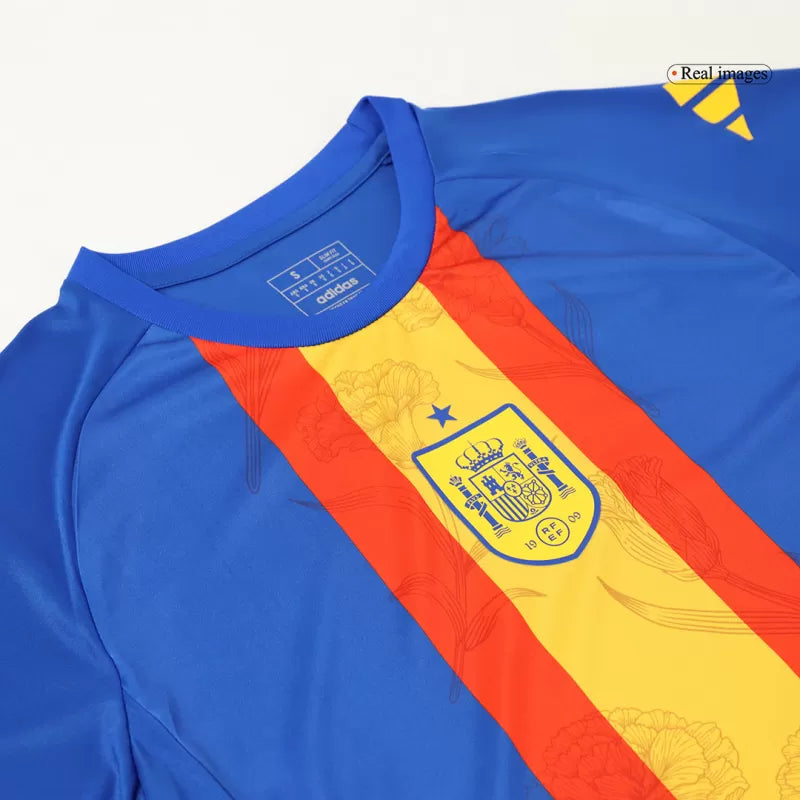 Spain Pre-Match Soccer Jersey EURO 2024 - Blue