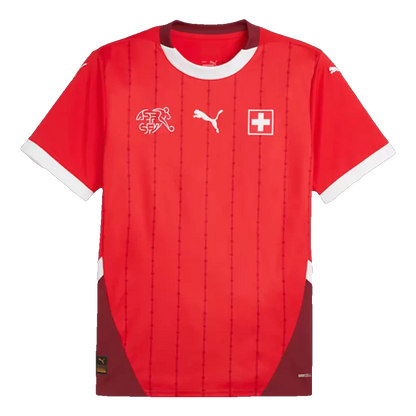 Switzerland Home Soccer Jersey Euro 2024 topsoccerjerseys.com