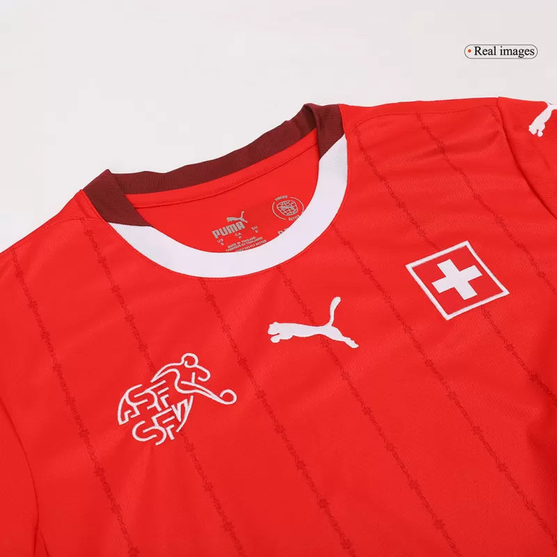 Switzerland Home Soccer Jersey Euro 2024 topsoccerjerseys.com