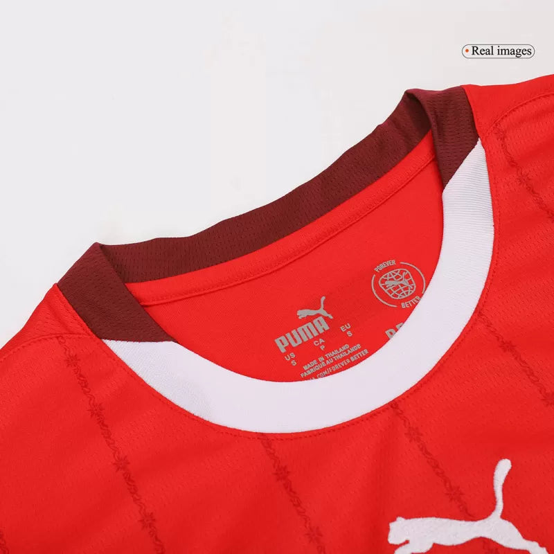 Switzerland Home Soccer Jersey Euro 2024 topsoccerjerseys.com