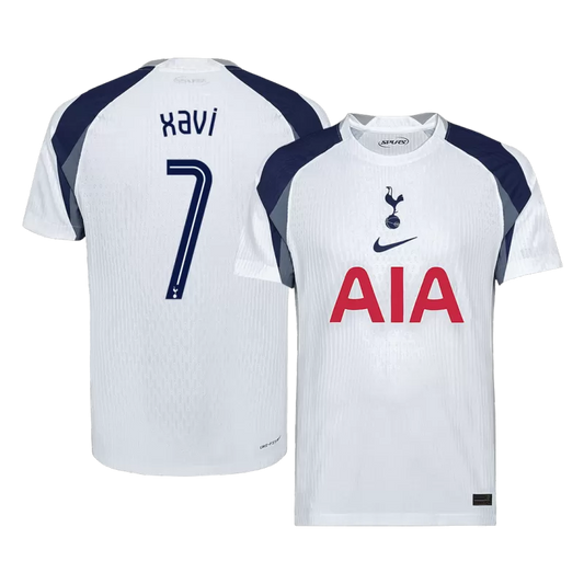 XAVI #7 Player Version Tottenham Hotspur Home Soccer Jersey 2025/26 - UCL