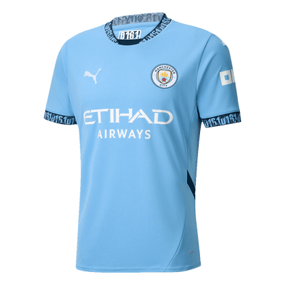 KHUSANOV #45 Manchester City Home  Soccer Jersey 2024/25 Top Soccer Jerseys Store
