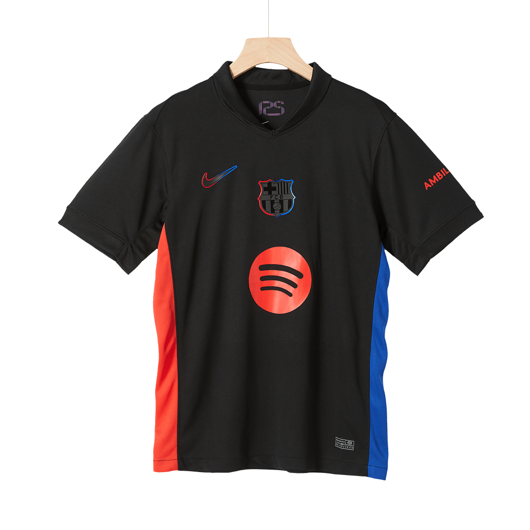 Barcelona Away  Soccer Jersey 2024/25 - Spotify Logo Without Text Top Soccer Jerseys Store