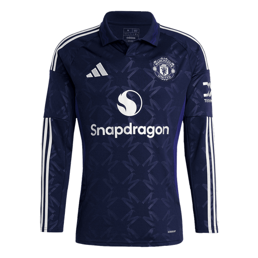 Manchester United Away Long Sleeve  Soccer Jersey 2024/25 Top Soccer Jerseys Store