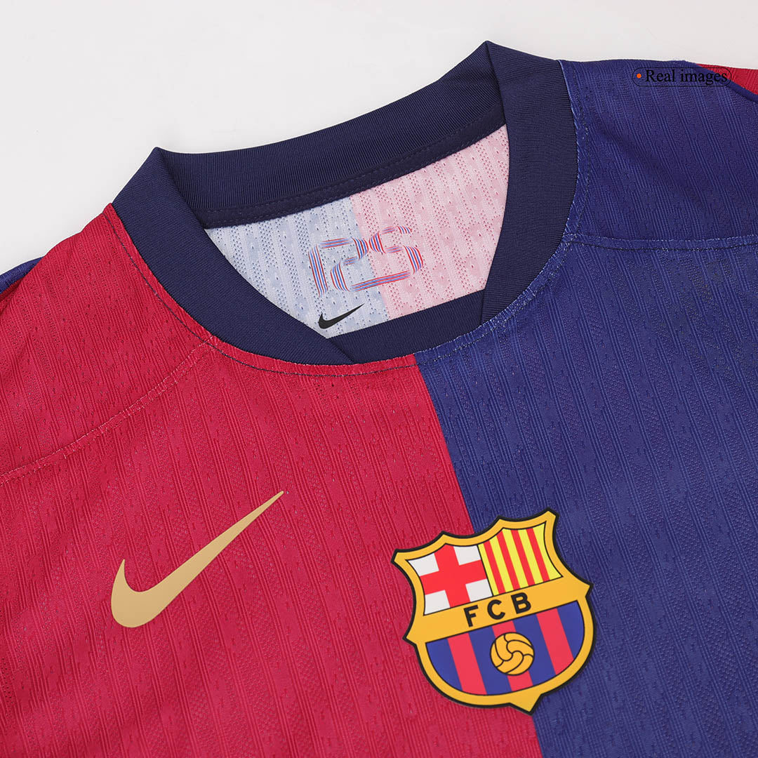 Player Version F.DE JONG #21 Barcelona Home  Soccer Jersey 2024/25 Top Soccer Jerseys Store
