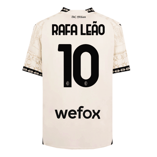 RAFA LE?O #10 AC Milan X Pleasures Fouth Away  Soccer Jersey 2023/24 Top Soccer Jerseys Store