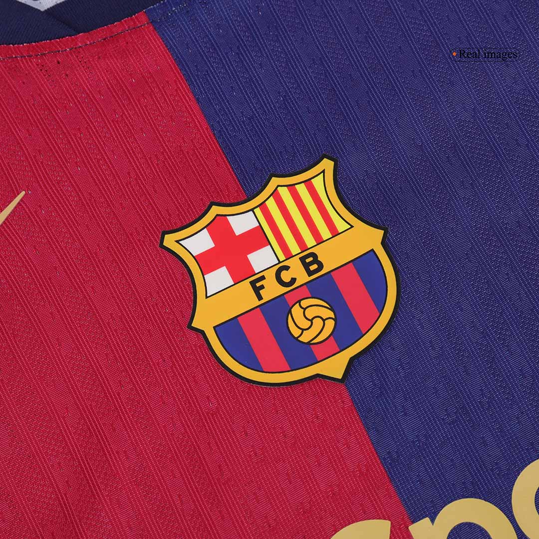 Player Version Barcelona Home  Soccer Jersey 2024/25 - 125th Anniversary Top Soccer Jerseys Store