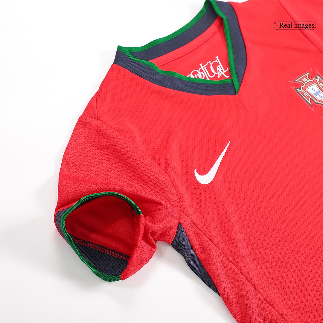 Kid's Portugal Home Jerseys Kit(Jersey+Shorts) Euro 2024 Go Game Wear