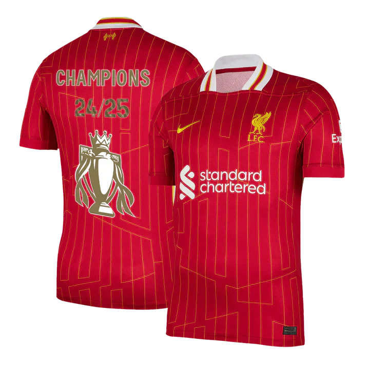 Liverpool FC Home Soccer Jersey 2024/25 | Premier League Champions Go Soccer World Shop