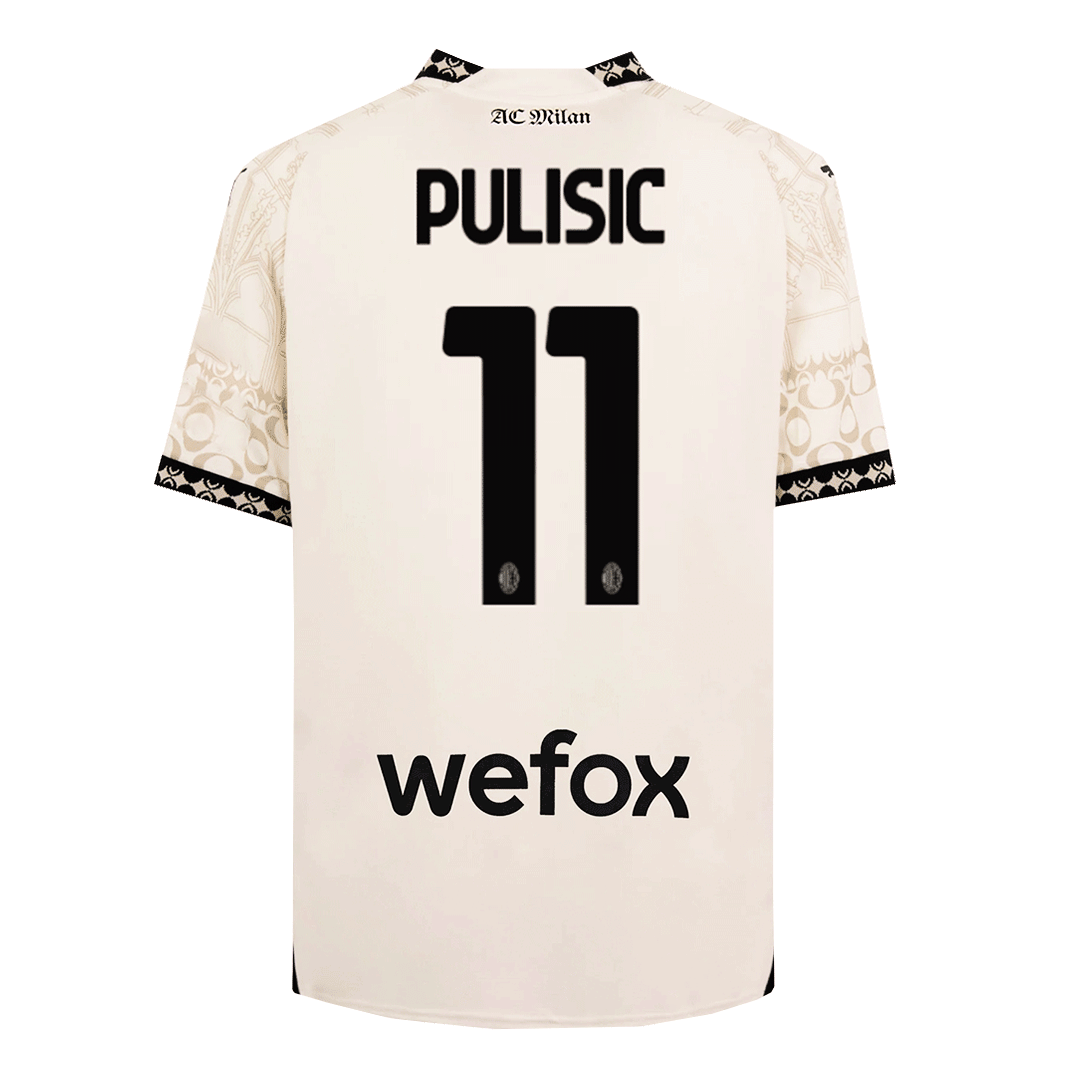 PULISIC #11 AC Milan X Pleasures Fouth Away  Soccer Jersey 2023/24 Top Soccer Jerseys Store