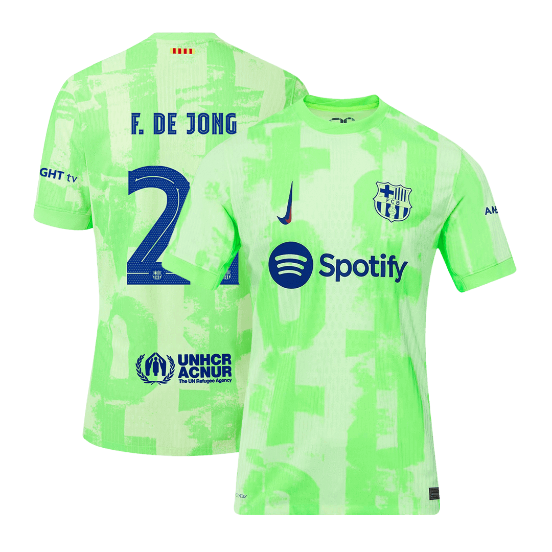 Player Version F.DE JONG #21 Barcelona Third Away  Soccer Jersey 2024/25 - UCL Top Soccer Jerseys Store