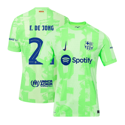 Player Version F.DE JONG #21 Barcelona Third Away  Soccer Jersey 2024/25 - UCL Top Soccer Jerseys Store