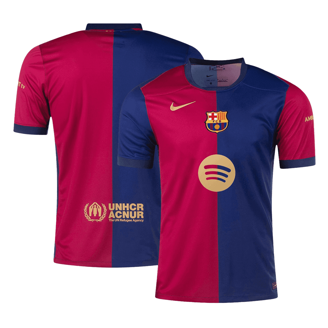 Barcelona Home  Soccer Jersey 2024/25-Spotify Logo Without Text Top Soccer Jerseys Store