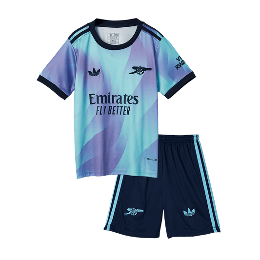 Kid's Arsenal Third Away  Soccer Jersey Kit(Jersey+Shorts) 2024/25 Top Soccer Jerseys Store