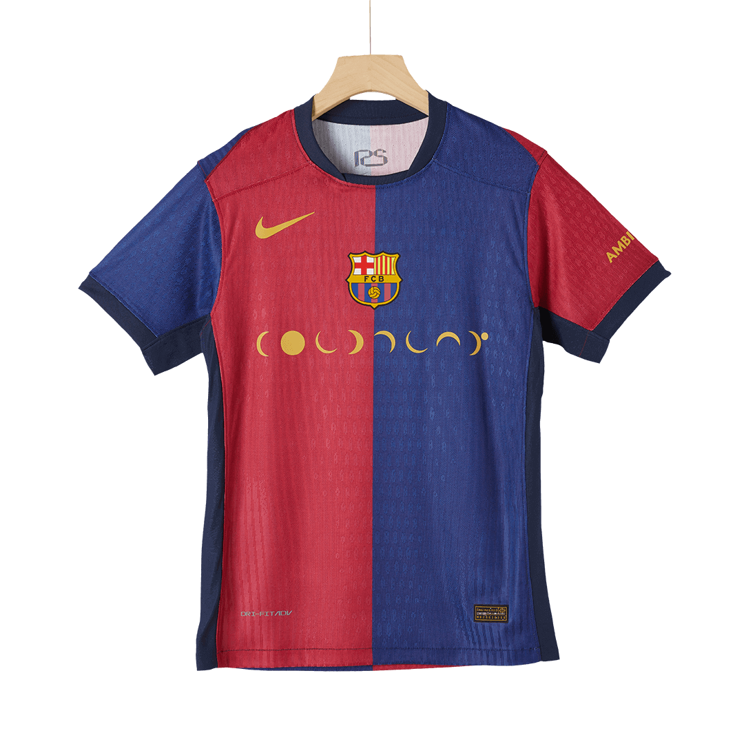 Player Version Barcelona Home  Soccer Jersey 2024/25 - COLDPLAY Top Soccer Jerseys Store
