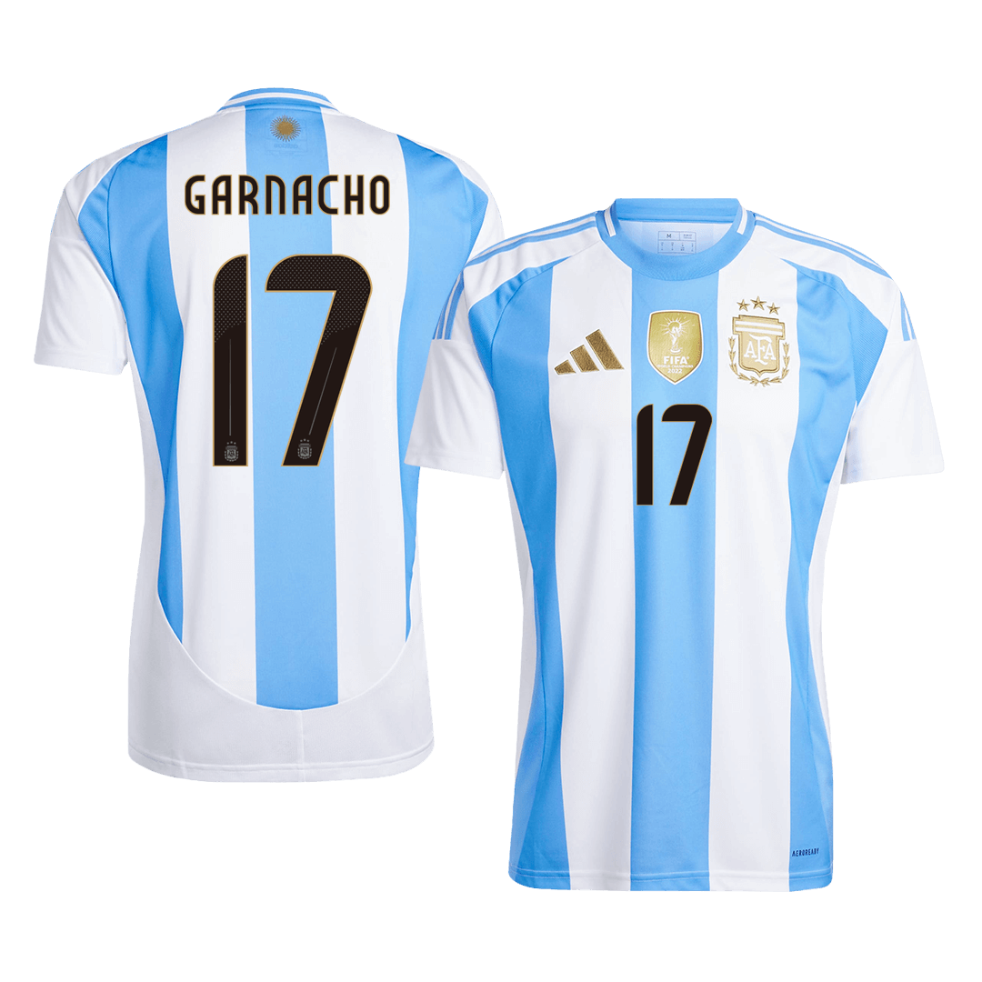 GARNACHO #17 Argentina Home  Soccer Jersey 2024 Top Soccer Jerseys Store