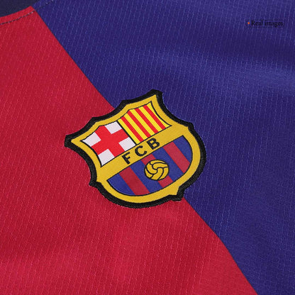 Kid's Barcelona Home  Soccer Jersey Kit(Jersey+Shorts) 2024/25-Spotify Logo Without Text Top Soccer Jerseys Store