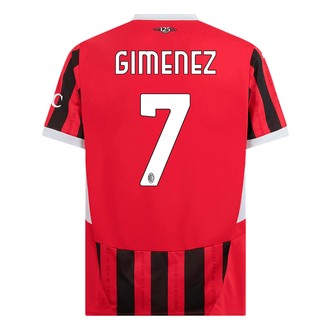 GIMENEZ #7 AC Milan Home  Soccer Jersey 2024/25 Top Soccer Jerseys Store