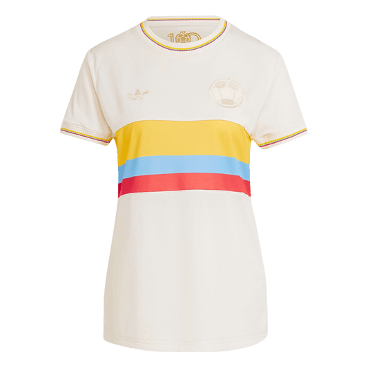 Women's Colombia  Soccer Jersey 2024 - 100th Anniversary Top Soccer Jerseys Store