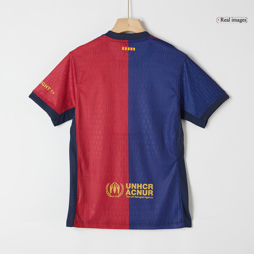 Player Version Barcelona Home  Soccer Jersey 2024/25 - COLDPLAY Top Soccer Jerseys Store