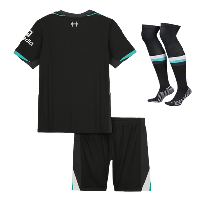 Kid's Liverpool Away  Soccer Jersey Kit(Jersey+Shorts+Socks) 2024/25 Top Soccer Jerseys Store