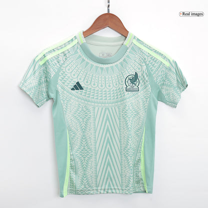 Kid's Mexico Away Jerseys Kit(Jersey+Shorts) Copa América 2024 Top Soccer Jerseys Store