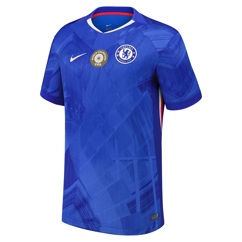 Chelsea Cup Home Soccer Jersey 2025-26 with World Champions 25 printing Go Game Wear