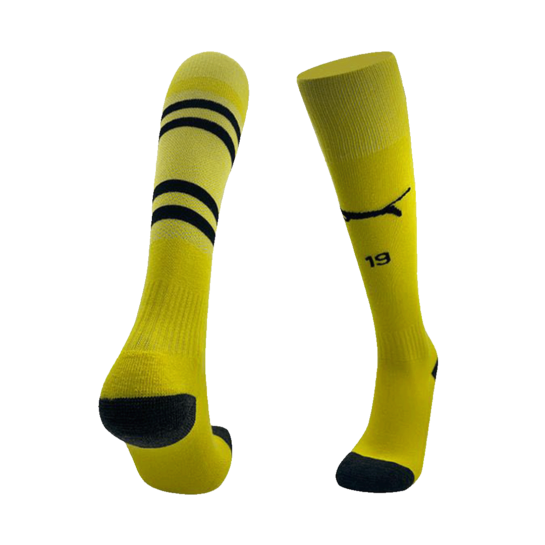 Kid's Borussia Dortmund Home Soccer Socks 2024/25 Top Soccer Jerseys Store
