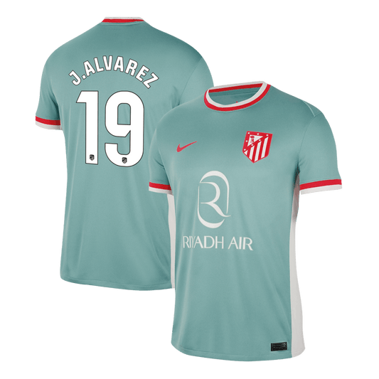 J.ALVAREZ #19 Atletico Madrid Away  Soccer Jersey 2024/25 Top Soccer Jerseys Store