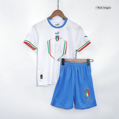 Kid's Italy Away  Soccer Jersey Kit(Jersey+Shorts) 2022 Top Soccer Jerseys Store