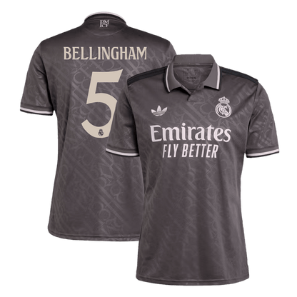 BELLINGHAM #5 Real Madrid Third Away  Soccer Jersey 2024/25 Top Soccer Jerseys Store