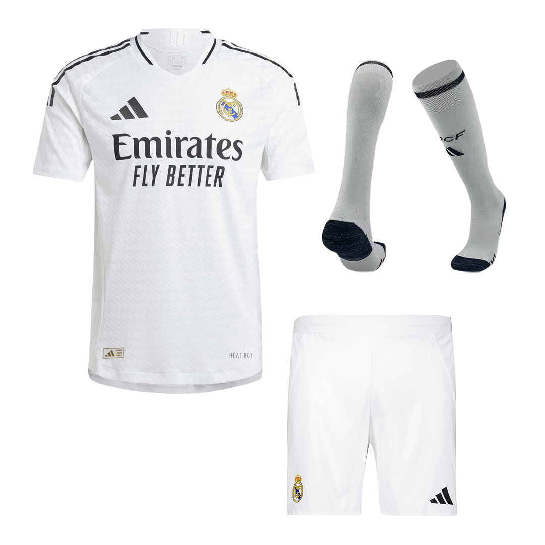 Player Version Real Madrid Home  Soccer Jersey Kit(Jersey+Shorts+Socks) 2024/25 Top Soccer Jerseys Store