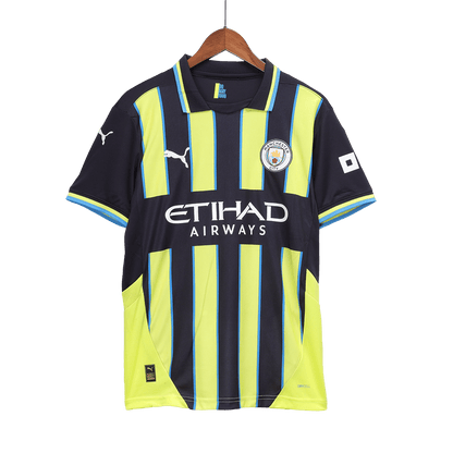 Manchester City Away  Soccer Jersey Kit(Jersey+Shorts+Socks) 2024/25 Top Soccer Jerseys Store