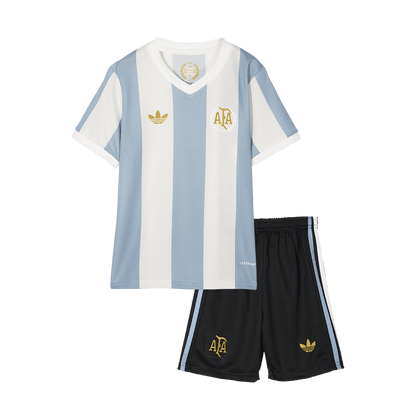 Kid's Argentina  Soccer Jersey Kit(Jersey+Shorts) 2024 - 50th Anniversary Top Soccer Jerseys Store