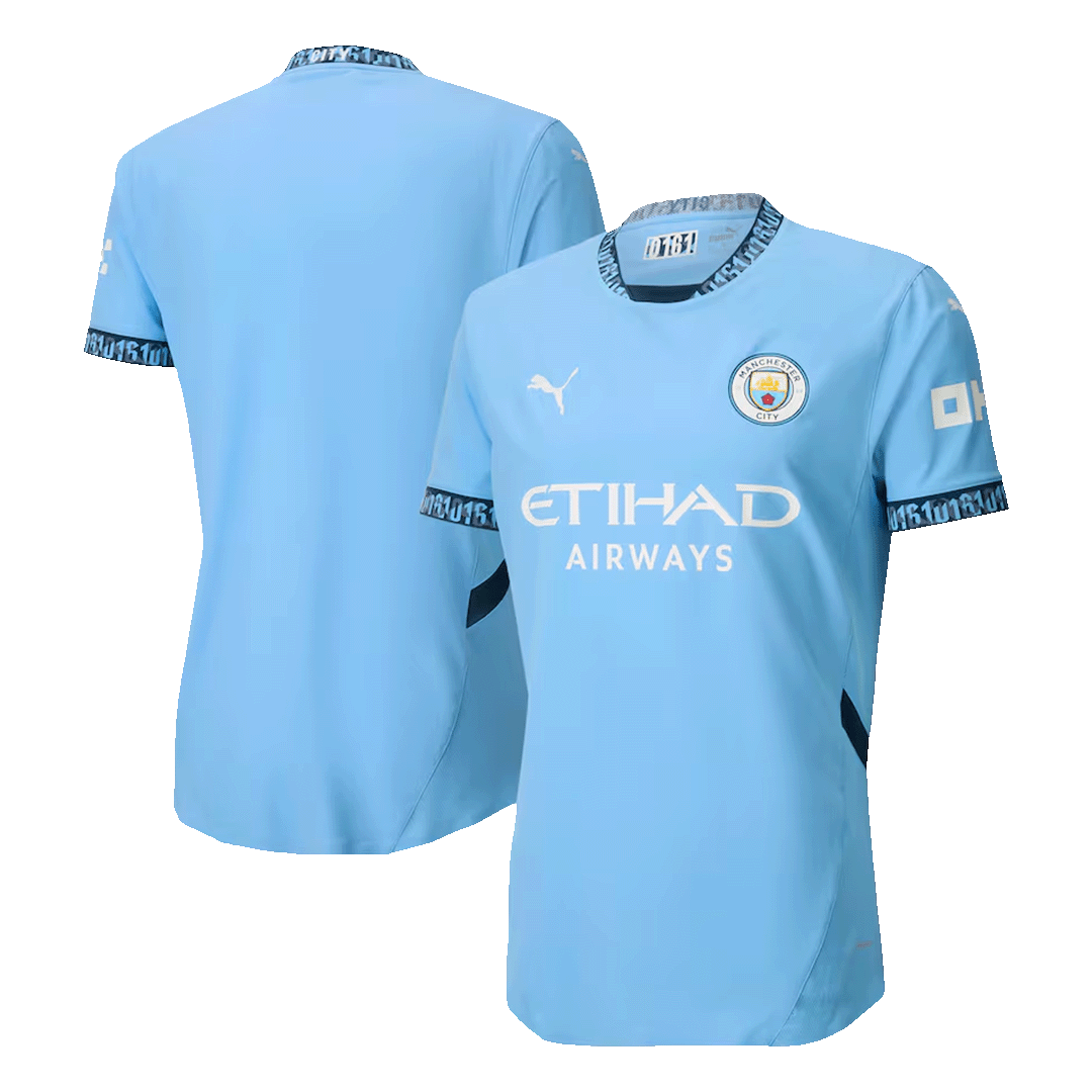 Player Version Manchester City Home  Soccer Jersey 2024/25 Top Soccer Jerseys Store